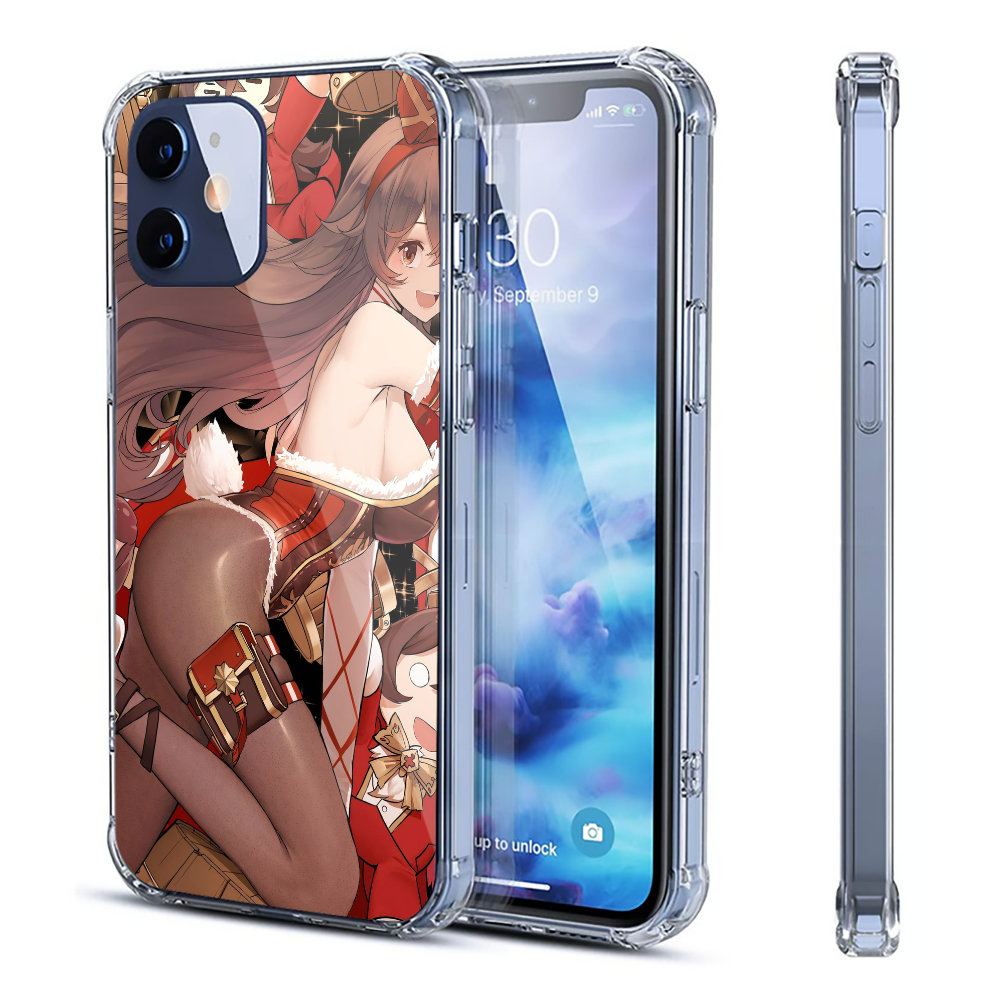げんし神 genshin 【iPhone 12シリーズ対応】透明スマホケース（クリアソフトケース）